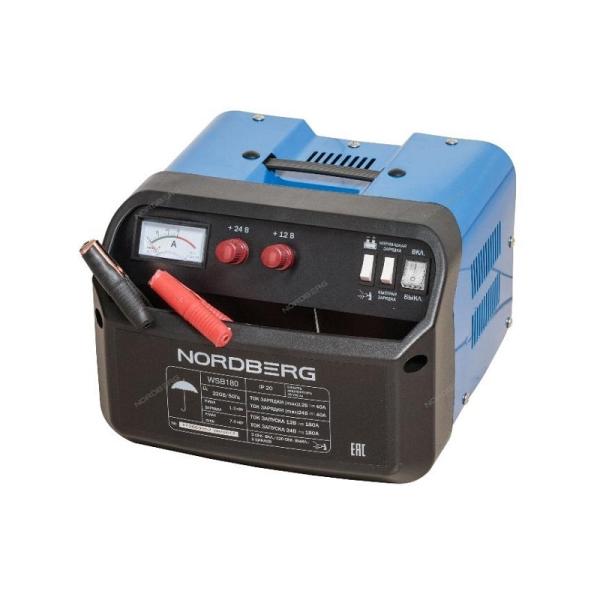 Устройство пускозарядное 12/24V макс ток 180A WSB180